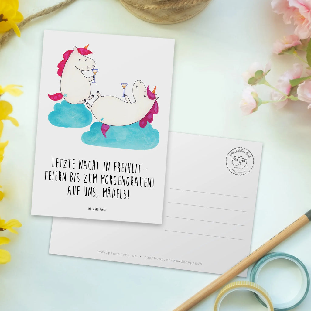 Postcard Letzte Nacht in Freiheit - Feiern bis zum Morgengrauen! Auf uns, Mädels! Einladung, Postkarte, Grußkarte, Karte, Ansichtskarten, Einladung Geburtstag, Ansichtskarte, Einladungskarten Geburtstag, Einladungskarte, Dankeskarte, Geschenkkarte, Geburtstagskarte, Hochzeit, Hochzeitsgeschenk, Ehe, Hochzeitsfeier, Trauung, Trauungsgeschenk, Hochzeitskarte, Verlobungsfeier, Verlobungsgeschenk, Hochzeitsgeschenkideen, Hochzeitsgeschenke für Brautpaar