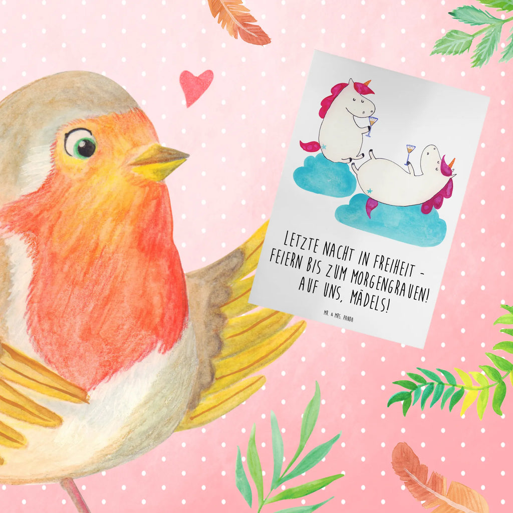 Greetings card Letzte Nacht in Freiheit - Feiern bis zum Morgengrauen! Auf uns, Mädels! Hochzeitskarte, Karte, Glückwunschkarte, Geburtstagskarte, Einladungskarte, Klappkarte, Ansichtskarten, Grußkarte, Hochzeit, Hochzeitsgeschenk, Ehe, Hochzeitsfeier, Trauung, Trauungsgeschenk, Verlobungsfeier, Verlobungsgeschenk, Hochzeitsgeschenkideen, Hochzeitsgeschenke für Brautpaar