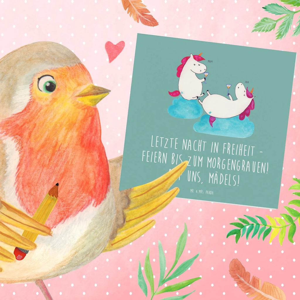 Deluxe Card Letzte Nacht in Freiheit - Feiern bis zum Morgengrauen! Auf uns, Mädels! Hochwertige Klappkarte, Glückwunschkarte, Klappkarte, Hochzeitskarte, Karte, Grußkarte, Einladungskarte, Hochwertige Grußkarte, Geburtstagskarte, Hochzeit, Hochzeitsgeschenk, Ehe, Hochzeitsfeier, Trauung, Trauungsgeschenk, Verlobungsfeier, Verlobungsgeschenk, Hochzeitsgeschenkideen, Hochzeitsgeschenke für Brautpaar