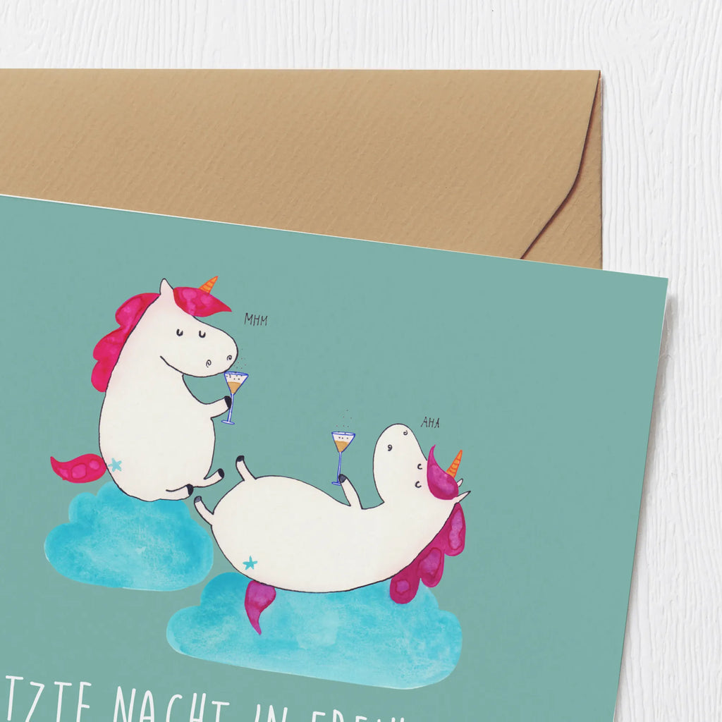 Deluxe Card Letzte Nacht in Freiheit - Feiern bis zum Morgengrauen! Auf uns, Mädels! Hochwertige Klappkarte, Glückwunschkarte, Klappkarte, Hochzeitskarte, Karte, Grußkarte, Einladungskarte, Hochwertige Grußkarte, Geburtstagskarte, Hochzeit, Hochzeitsgeschenk, Ehe, Hochzeitsfeier, Trauung, Trauungsgeschenk, Verlobungsfeier, Verlobungsgeschenk, Hochzeitsgeschenkideen, Hochzeitsgeschenke für Brautpaar