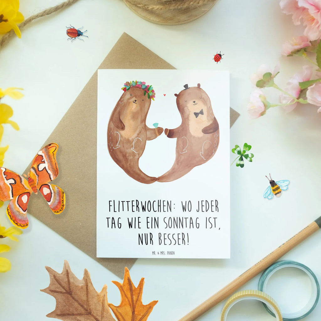 Greetings card Flitterwochen: Wo jeder Tag wie ein Sonntag ist, nur besser! Geburtstagskarte, Grußkarte, Hochzeitskarte, Ansichtskarten, Einladungskarte, Klappkarte, Karte, Glückwunschkarte, Hochzeit, Hochzeitsgeschenk, Ehe, Hochzeitsfeier, Trauung, Trauungsgeschenk, Verlobungsfeier, Verlobungsgeschenk, Hochzeitsgeschenkideen, Hochzeitsgeschenke für Brautpaar