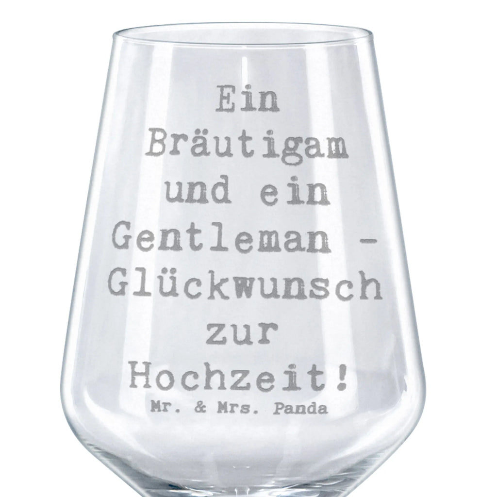 Red Wine Glass Saying Ein Bräutigam und ein Gentleman - Glückwunsch zur Hochzeit! Wedding, marriage, gifts