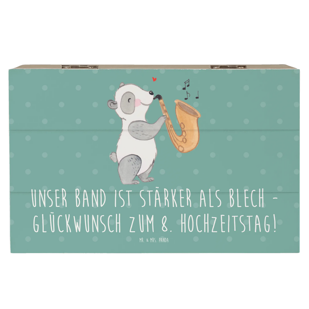 Wooden chest Unser Band ist stärker als Blech - Glückwunsch zum 8. Hochzeitstag! Erinnerungsbox, Holzkiste, Kiste, Geschenkdose, XXL, Schatzkiste, Schatulle, Dekokiste, Truhe, Aufbewahrungsbox, Geschenkbox, Erinnerungskiste, Hochzeit, Hochzeitsgeschenk, Ehe, Hochzeitsfeier, Trauung, Trauungsgeschenk, Hochzeitskarte, Verlobungsfeier, Verlobungsgeschenk, Hochzeitsgeschenkideen, Hochzeitsgeschenke für Brautpaar