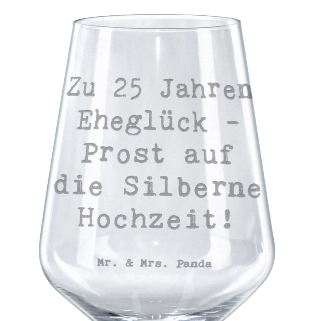 Kieliszek do czerwonego wina Przysłowie 25 Jahre: Liebe, Lachen, und gemeinsame Abenteuer! Prost auf die nächsten 25! Wesele, prezent weselny, małżeństwo, przyjęcie weselne, ceremonia, prezent z ceremonii, karta weselna, przyjęcie zaręczynowe, prezent z zaręczyn, pomysły na prezenty weselne, prezenty weselne dla pary młodej