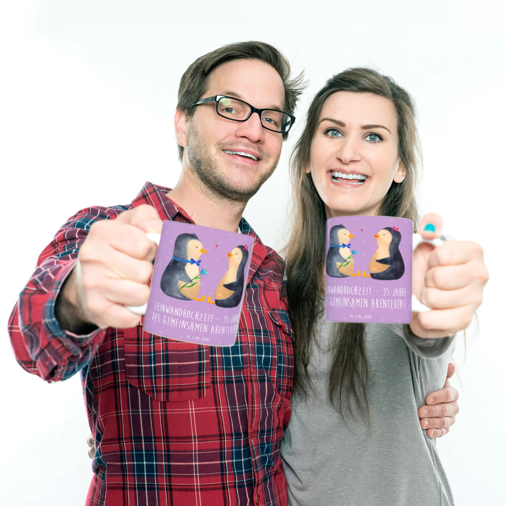 Tasse 35. Hochzeitstag Leinwandhochzeit Bürotasse, Tasse mit Motiven, Geschenktasse, Tasse mit Zitaten, Keramiktasse, Tasse, Teetasse, Kaffeetasse, Porzellantasse, Hochzeit, Hochzeitsgeschenk, Ehe, Hochzeitsfeier, Trauung, Trauungsgeschenk, Hochzeitskarte, Verlobungsfeier, Verlobungsgeschenk, Hochzeitsgeschenkideen, Hochzeitsgeschenke für Brautpaar