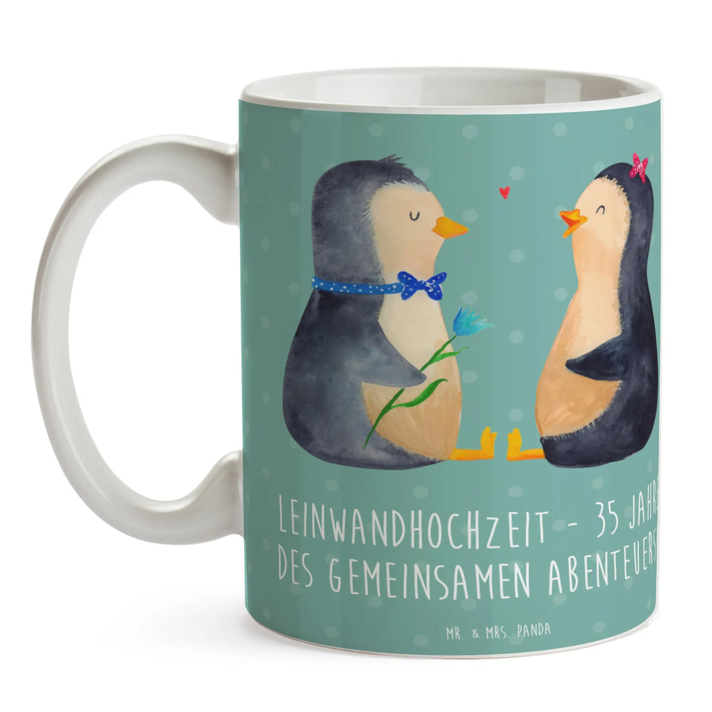 Tasse 35. Hochzeitstag Leinwandhochzeit Bürotasse, Tasse mit Motiven, Geschenktasse, Tasse mit Zitaten, Keramiktasse, Tasse, Teetasse, Kaffeetasse, Porzellantasse, Hochzeit, Hochzeitsgeschenk, Ehe, Hochzeitsfeier, Trauung, Trauungsgeschenk, Hochzeitskarte, Verlobungsfeier, Verlobungsgeschenk, Hochzeitsgeschenkideen, Hochzeitsgeschenke für Brautpaar