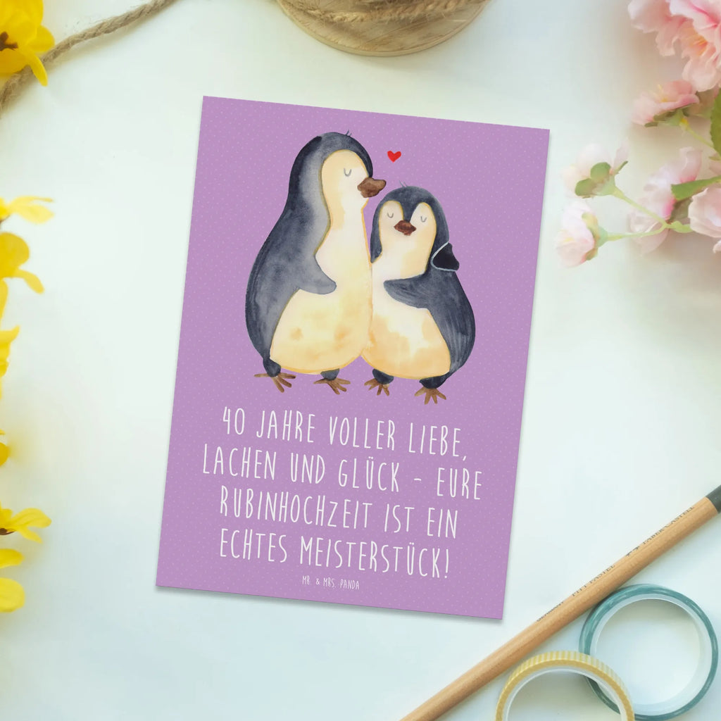 Postcard 40 Jahre voller Liebe, Lachen und Glück - Eure Rubinhochzeit ist ein echtes Meisterstück! Ansichtskarten, Einladung Geburtstag, Grußkarte, Geburtstagskarte, Ansichtskarte, Einladung, Einladungskarte, Dankeskarte, Postkarte, Karte, Einladungskarten Geburtstag, Geschenkkarte, Hochzeit, Hochzeitsgeschenk, Ehe, Hochzeitsfeier, Trauung, Trauungsgeschenk, Hochzeitskarte, Verlobungsfeier, Verlobungsgeschenk, Hochzeitsgeschenkideen, Hochzeitsgeschenke für Brautpaar