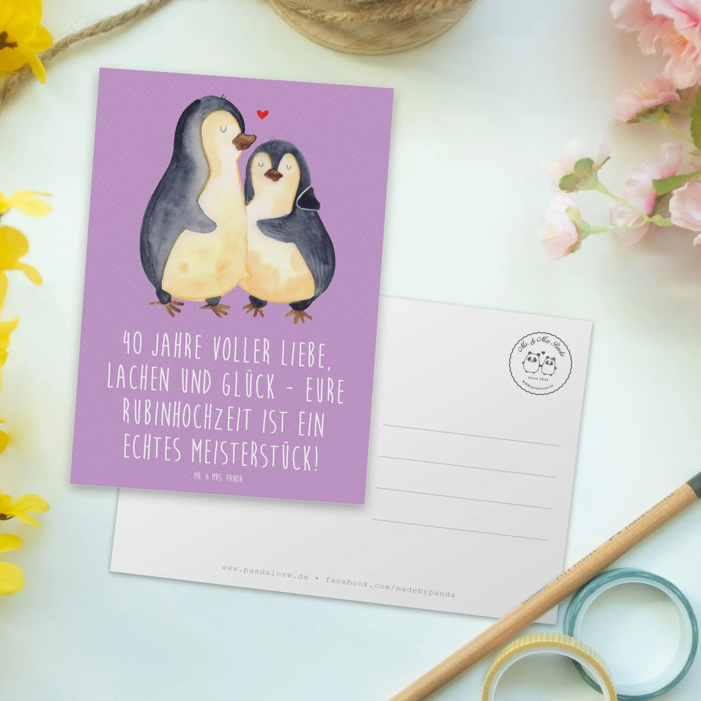 Postcard 40 Jahre voller Liebe, Lachen und Glück - Eure Rubinhochzeit ist ein echtes Meisterstück! Ansichtskarten, Einladung Geburtstag, Grußkarte, Geburtstagskarte, Ansichtskarte, Einladung, Einladungskarte, Dankeskarte, Postkarte, Karte, Einladungskarten Geburtstag, Geschenkkarte, Hochzeit, Hochzeitsgeschenk, Ehe, Hochzeitsfeier, Trauung, Trauungsgeschenk, Hochzeitskarte, Verlobungsfeier, Verlobungsgeschenk, Hochzeitsgeschenkideen, Hochzeitsgeschenke für Brautpaar