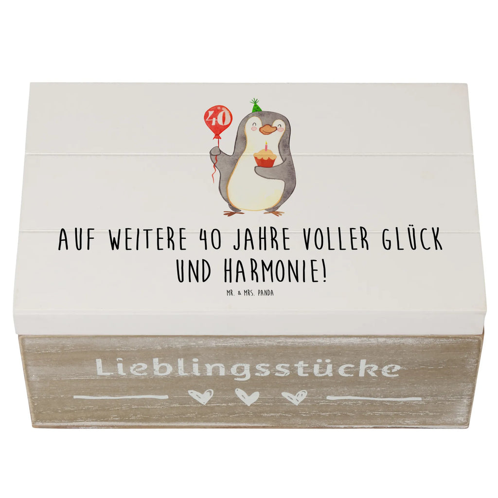 Wooden chest Auf weitere 40 Jahre voller Glück und Harmonie! Holzkiste, Dekokiste, Schatulle, XXL, Aufbewahrungsbox, Geschenkbox, Schatzkiste, Kiste, Truhe, Erinnerungsbox, Erinnerungskiste, Geschenkdose, Hochzeit, Hochzeitsgeschenk, Ehe, Hochzeitsfeier, Trauung, Trauungsgeschenk, Hochzeitskarte, Verlobungsfeier, Verlobungsgeschenk, Hochzeitsgeschenkideen, Hochzeitsgeschenke für Brautpaar