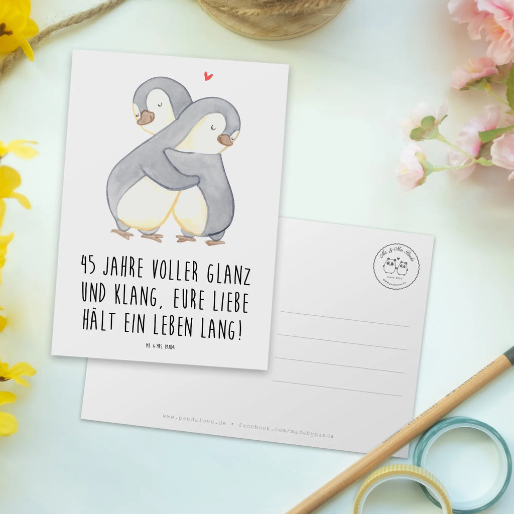 Postcard 45 Jahre voller Glanz und Klang, eure Liebe hält ein Leben lang! Dankeskarte, Einladung Geburtstag, Einladung, Karte, Grußkarte, Ansichtskarten, Geburtstagskarte, Ansichtskarte, Geschenkkarte, Einladungskarten Geburtstag, Postkarte, Einladungskarte, Hochzeit, Hochzeitsgeschenk, Ehe, Hochzeitsfeier, Trauung, Trauungsgeschenk, Hochzeitskarte, Verlobungsfeier, Verlobungsgeschenk, Hochzeitsgeschenkideen, Hochzeitsgeschenke für Brautpaar