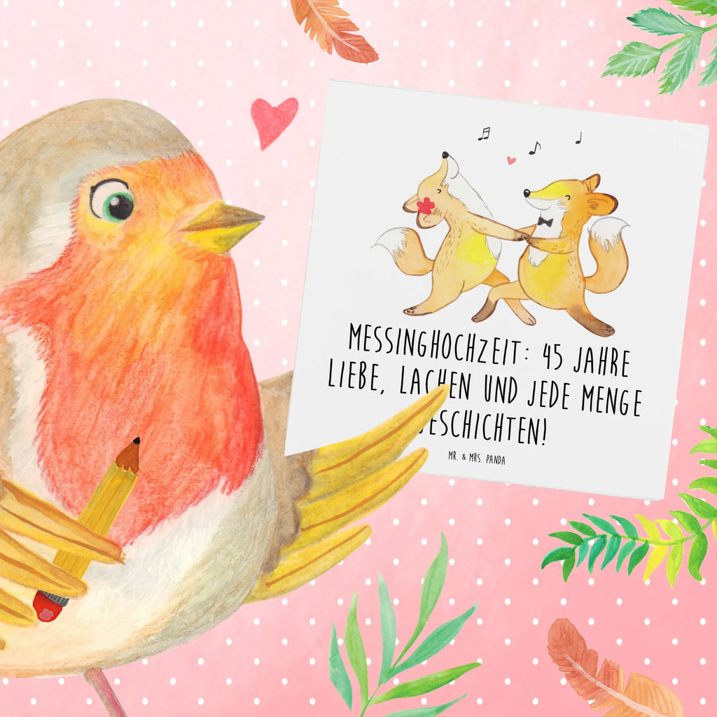 Deluxe Card Messinghochzeit: 45 Jahre Liebe, Lachen und jede Menge Geschichten! Hochwertige Klappkarte, Klappkarte, Karte, Grußkarte, Hochzeitskarte, Einladungskarte, Geburtstagskarte, Hochwertige Grußkarte, Glückwunschkarte, Hochzeit, Hochzeitsgeschenk, Ehe, Hochzeitsfeier, Trauung, Trauungsgeschenk, Verlobungsfeier, Verlobungsgeschenk, Hochzeitsgeschenkideen, Hochzeitsgeschenke für Brautpaar