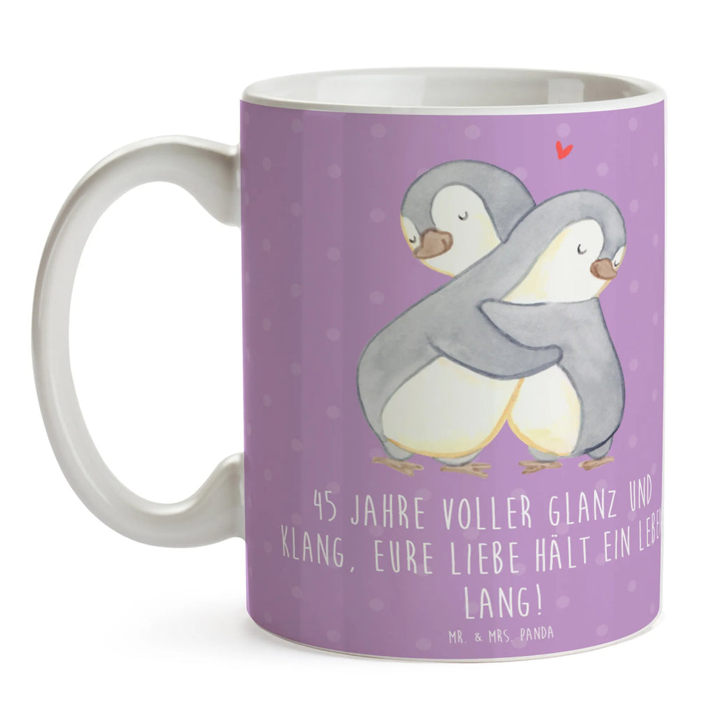 Mug 45 Jahre voller Glanz und Klang, eure Liebe hält ein Leben lang! Tasse mit Motiven, Kaffeetasse, Geschenktasse, Porzellantasse, Tasse mit Zitaten, Teetasse, Bürotasse, Tasse, Keramiktasse, Hochzeit, Hochzeitsgeschenk, Ehe, Hochzeitsfeier, Trauung, Trauungsgeschenk, Hochzeitskarte, Verlobungsfeier, Verlobungsgeschenk, Hochzeitsgeschenkideen, Hochzeitsgeschenke für Brautpaar