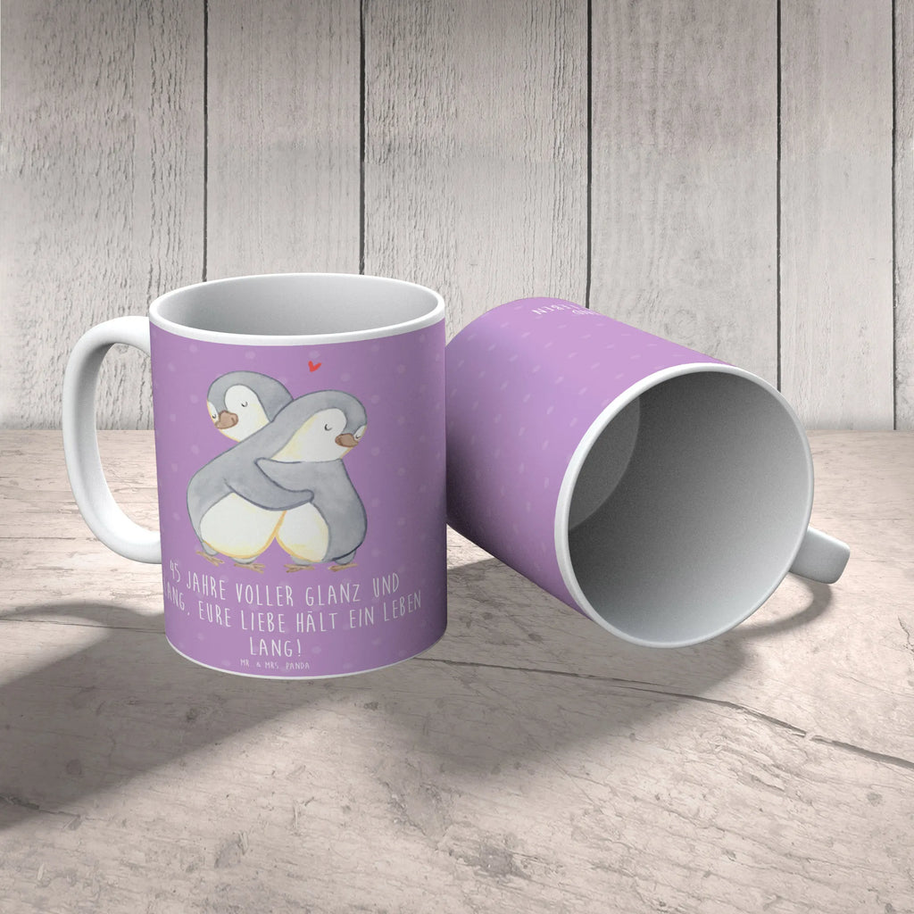 Mug 45 Jahre voller Glanz und Klang, eure Liebe hält ein Leben lang! Tasse mit Motiven, Kaffeetasse, Geschenktasse, Porzellantasse, Tasse mit Zitaten, Teetasse, Bürotasse, Tasse, Keramiktasse, Hochzeit, Hochzeitsgeschenk, Ehe, Hochzeitsfeier, Trauung, Trauungsgeschenk, Hochzeitskarte, Verlobungsfeier, Verlobungsgeschenk, Hochzeitsgeschenkideen, Hochzeitsgeschenke für Brautpaar