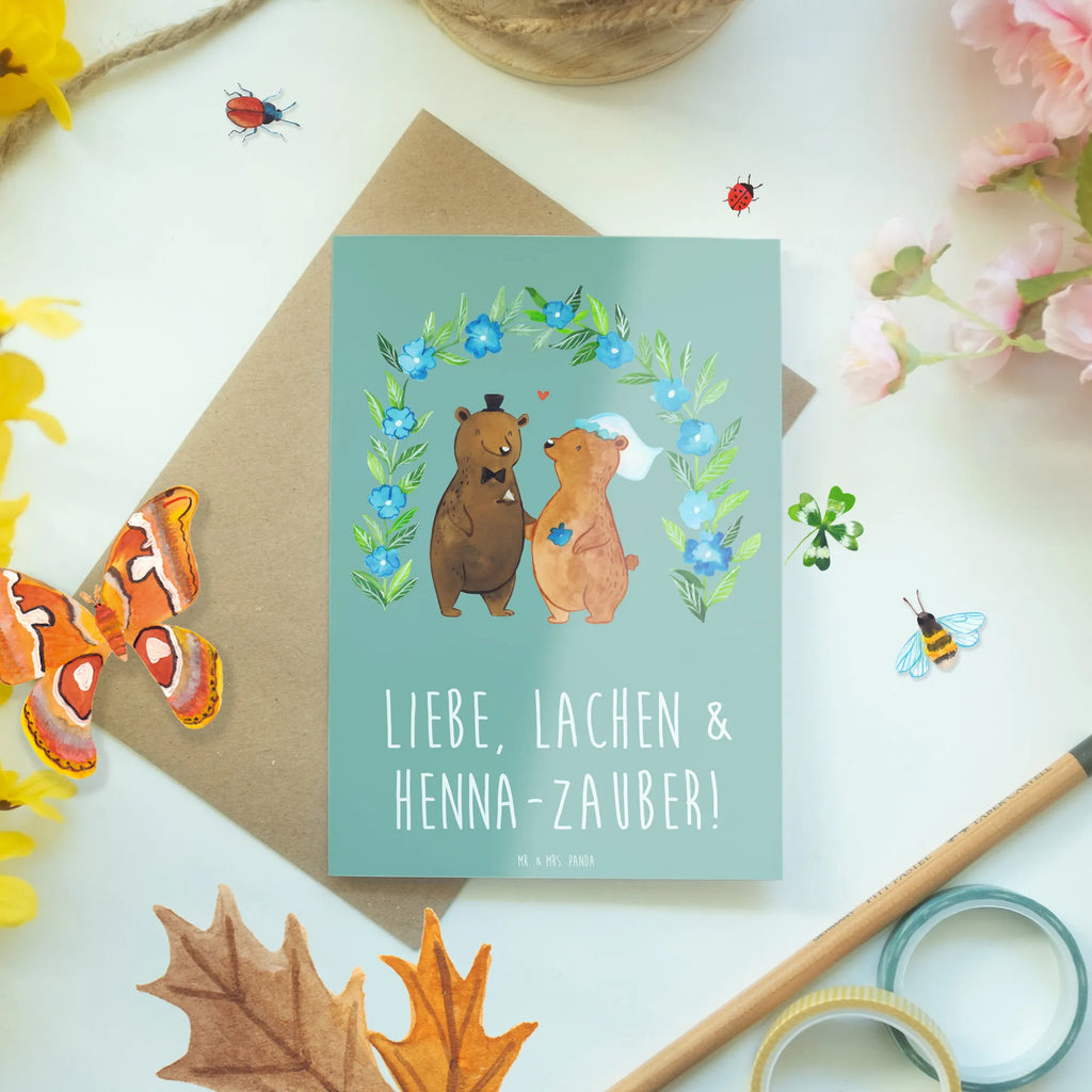Greetings card Liebe, Lachen & Henna-Zauber! Glückwunschkarte, Hochzeitskarte, Ansichtskarten, Karte, Geburtstagskarte, Grußkarte, Einladungskarte, Klappkarte, Hochzeit, Hochzeitsgeschenk, Ehe, Hochzeitsfeier, Trauung, Trauungsgeschenk, Verlobungsfeier, Verlobungsgeschenk, Hochzeitsgeschenkideen, Hochzeitsgeschenke für Brautpaar