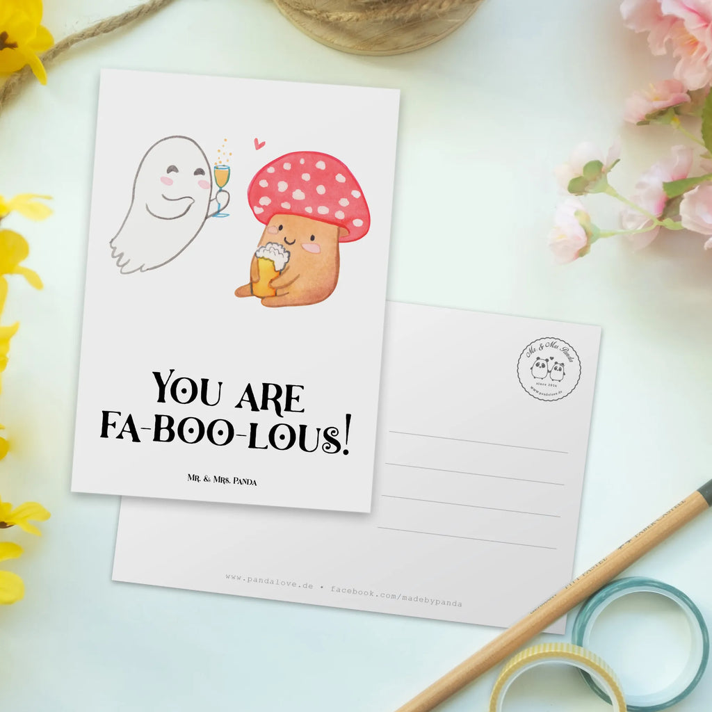 Postcard You are fa-boo-lous! Ansichtskarte, Postkarte, Grußkarte, Geschenkkarte, Dankeskarte, Einladungskarten Geburtstag, Ansichtskarten, Karte, Einladung Geburtstag, Einladung, Einladungskarte, Geburtstagskarte, Halloween, Deko, Martinssingen, Dekoration, Geschenke, Schenken