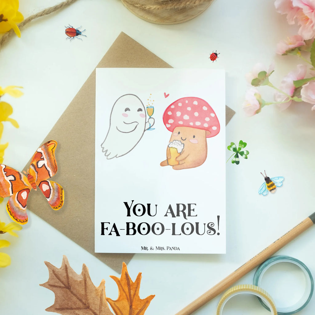 Greetings card You are fa-boo-lous! Geburtstagskarte, Einladungskarte, Ansichtskarten, Hochzeitskarte, Glückwunschkarte, Klappkarte, Karte, Grußkarte, Halloween, Deko, Martinssingen, Dekoration, Geschenke, Schenken