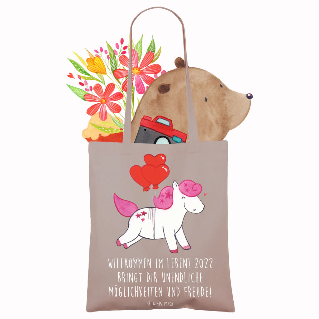 Tote bag Willkommen im Leben! 2022 bringt dir unendliche Möglichkeiten und Freude! Beuteltasche, Laptoptasche, Tragetasche, Stofftasche, Tasche, Jutebeutel, Einkaufstasche, Badetasche, Stoffbeutel, Shopper, Jutetasche, Strandtasche, Beutel, Schultertasche, Umhängetasche, Einkaufstüte, Geburtstag, Geburtstagsgeschenk, Geschenk