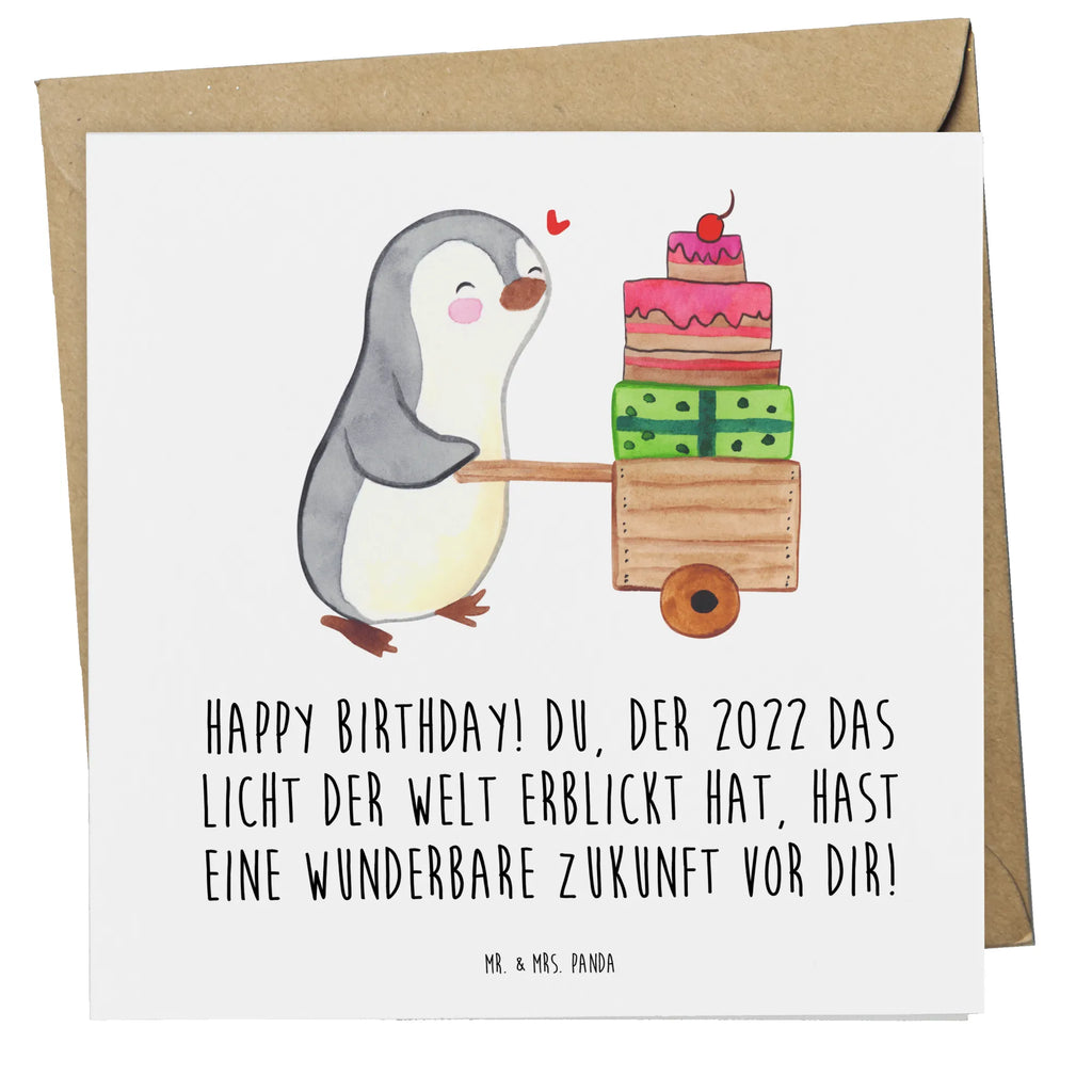 Deluxe Card Happy Birthday! Du, der 2022 das Licht der Welt erblickt hat, hast eine wunderbare Zukunft vor dir! Karte, Grußkarte, Klappkarte, Einladungskarte, Glückwunschkarte, Hochzeitskarte, Geburtstagskarte, Hochwertige Grußkarte, Hochwertige Klappkarte, Geburtstag, Geburtstagsgeschenk, Geschenk