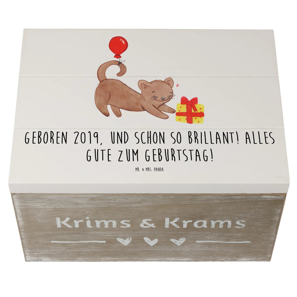 Holzkiste 2019 Geburtstag Schatulle, Schatzkiste, Erinnerungskiste, Truhe, Geschenkbox, Aufbewahrungsbox, Erinnerungsbox, Geschenkdose, Dekokiste, Holzkiste, Kiste, XXL, Geburtstag, Geburtstagsgeschenk, Geschenk