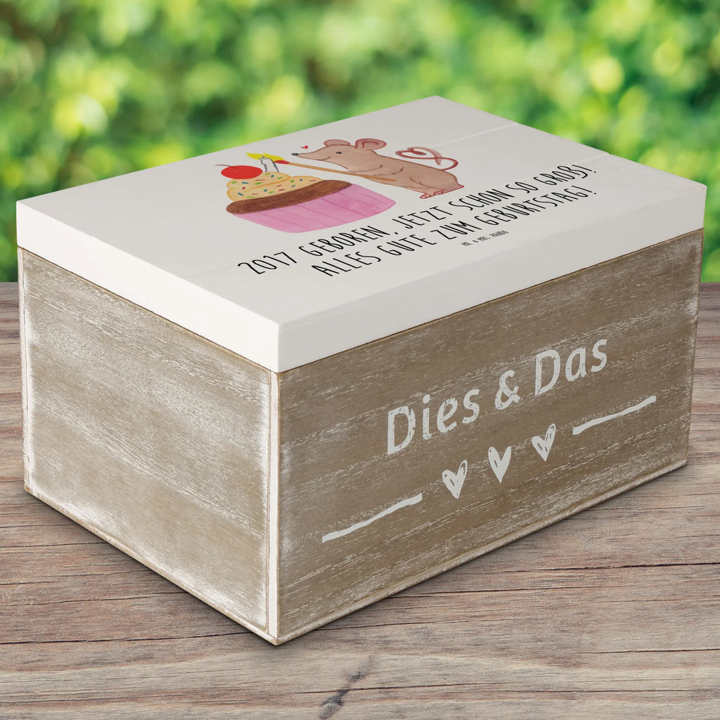 Holzkiste 2017 Geburtstag Erinnerungsbox, Schatzkiste, Geschenkdose, Holzkiste, Aufbewahrungsbox, Schatulle, Erinnerungskiste, Truhe, Dekokiste, Kiste, XXL, Geschenkbox, Geburtstag, Geburtstagsgeschenk, Geschenk