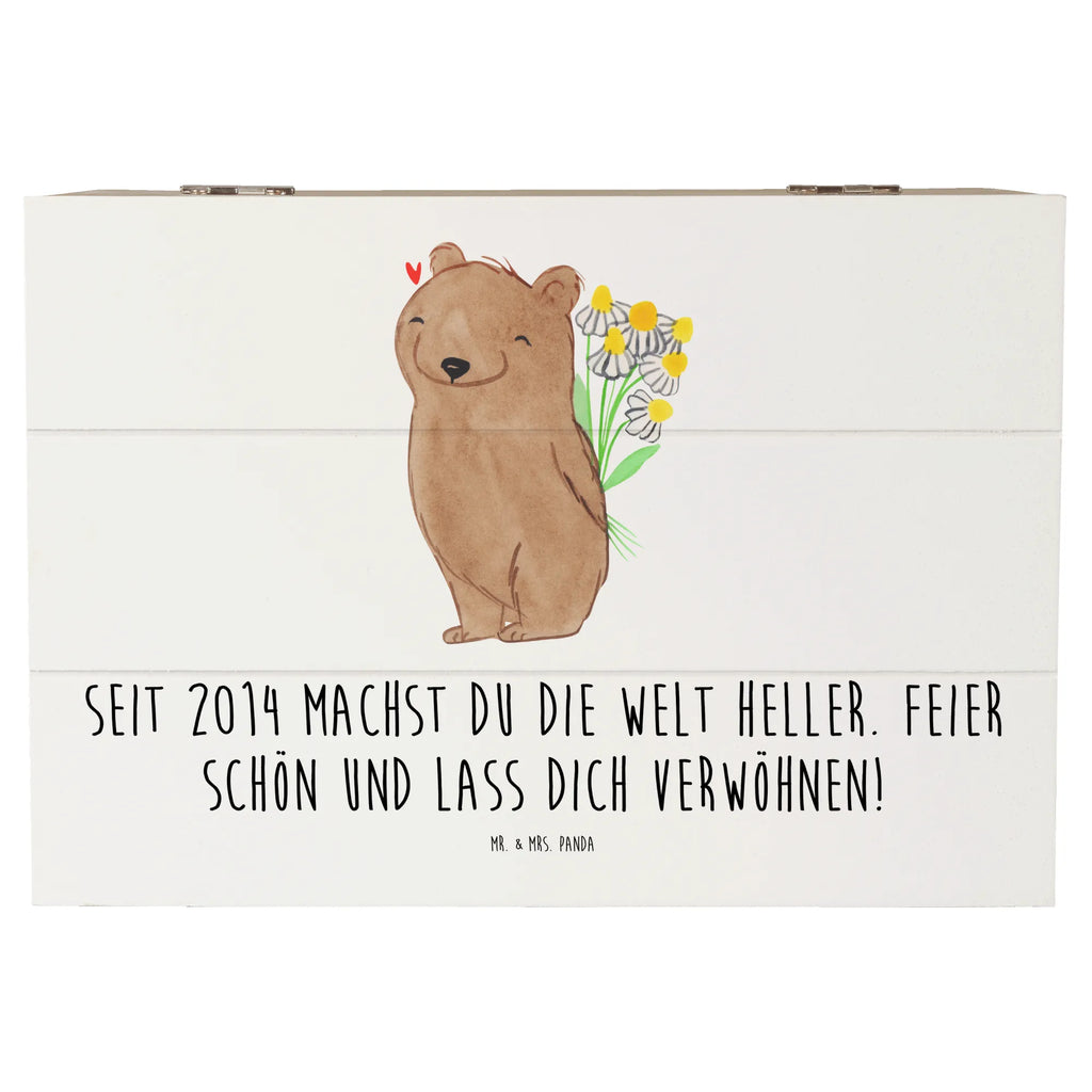 Wooden chest Seit 2014 machst du die Welt heller. Feier schön und lass dich verwöhnen! Geschenkdose, Erinnerungskiste, Schatulle, Erinnerungsbox, Geschenkbox, XXL, Holzkiste, Kiste, Schatzkiste, Aufbewahrungsbox, Truhe, Dekokiste, Geburtstag, Geburtstagsgeschenk, Geschenk