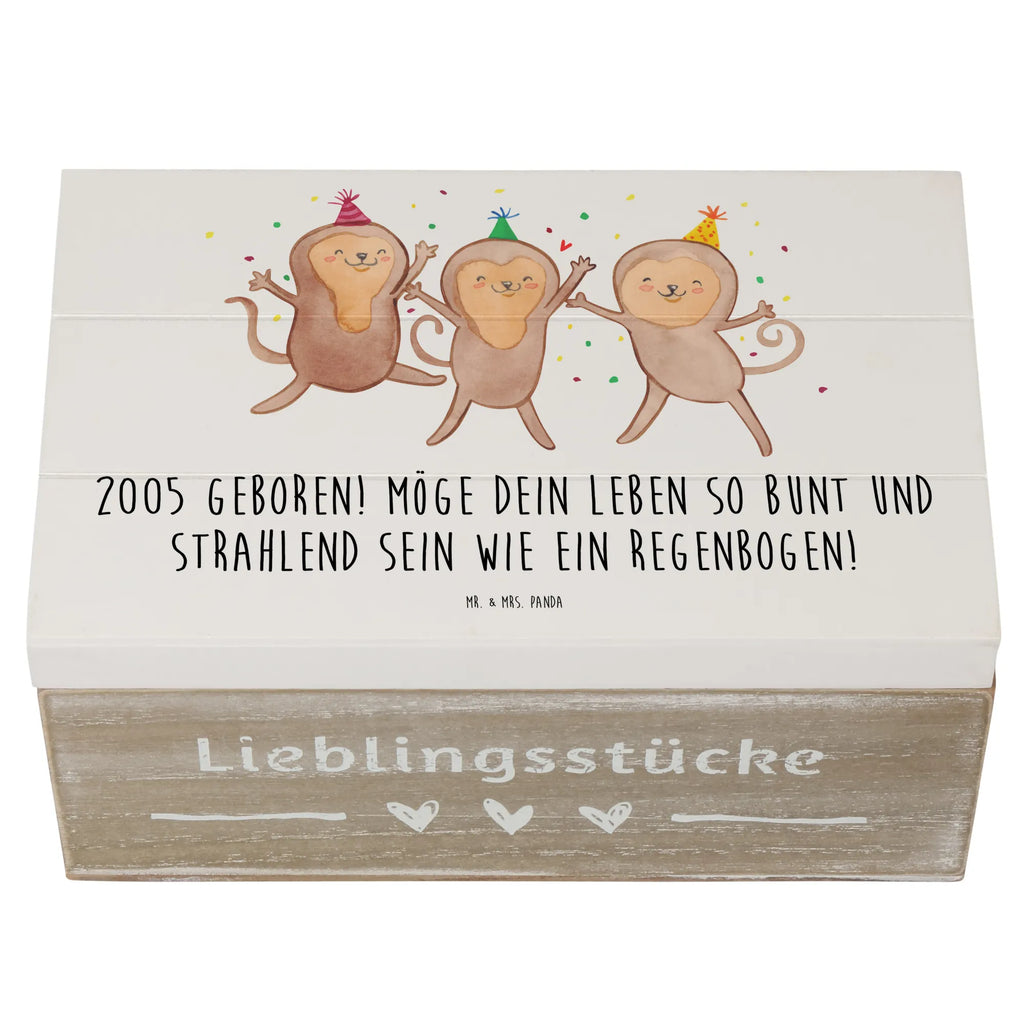 Holzkiste 2005 Geburtstag Regenbogen Geschenkdose, Aufbewahrungsbox, Geschenkbox, Schatulle, Erinnerungskiste, Schatzkiste, Erinnerungsbox, Kiste, XXL, Truhe, Dekokiste, Holzkiste, Geburtstag, Geburtstagsgeschenk, Geschenk