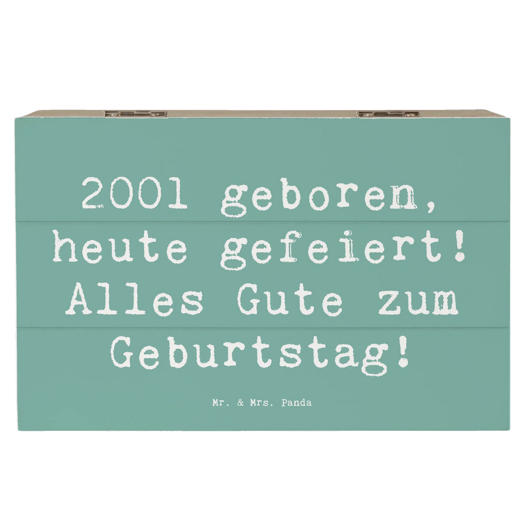 Holzkiste Spruch 2001 Geburtstag Truhe, Dekokiste, Schatulle, Aufbewahrungsbox, Holzkiste, Erinnerungskiste, Erinnerungsbox, Kiste, Geschenkdose, Geschenkbox, XXL, Schatzkiste, Geburtstag, Geburtstagsgeschenk, Geschenk