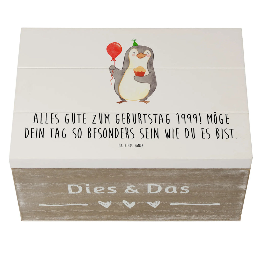 Holzkiste 1999 Geburtstag Schatzkiste, XXL, Kiste, Aufbewahrungsbox, Dekokiste, Holzkiste, Erinnerungsbox, Geschenkdose, Truhe, Geschenkbox, Erinnerungskiste, Schatulle, Geburtstag, Geburtstagsgeschenk, Geschenk