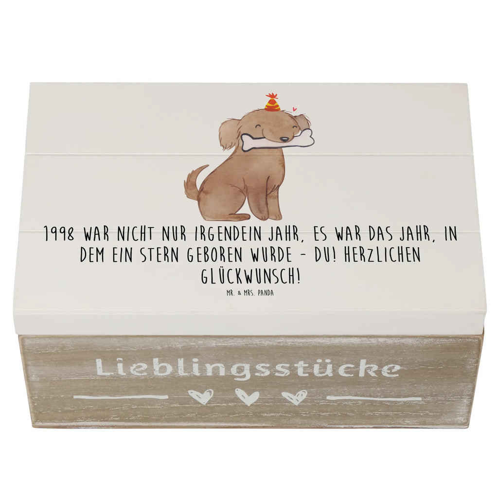 Holzkiste 1998 Geburtstag Schatulle, Holzkiste, XXL, Schatzkiste, Erinnerungskiste, Truhe, Geschenkdose, Geschenkbox, Erinnerungsbox, Aufbewahrungsbox, Kiste, Dekokiste, Geburtstag, Geburtstagsgeschenk, Geschenk