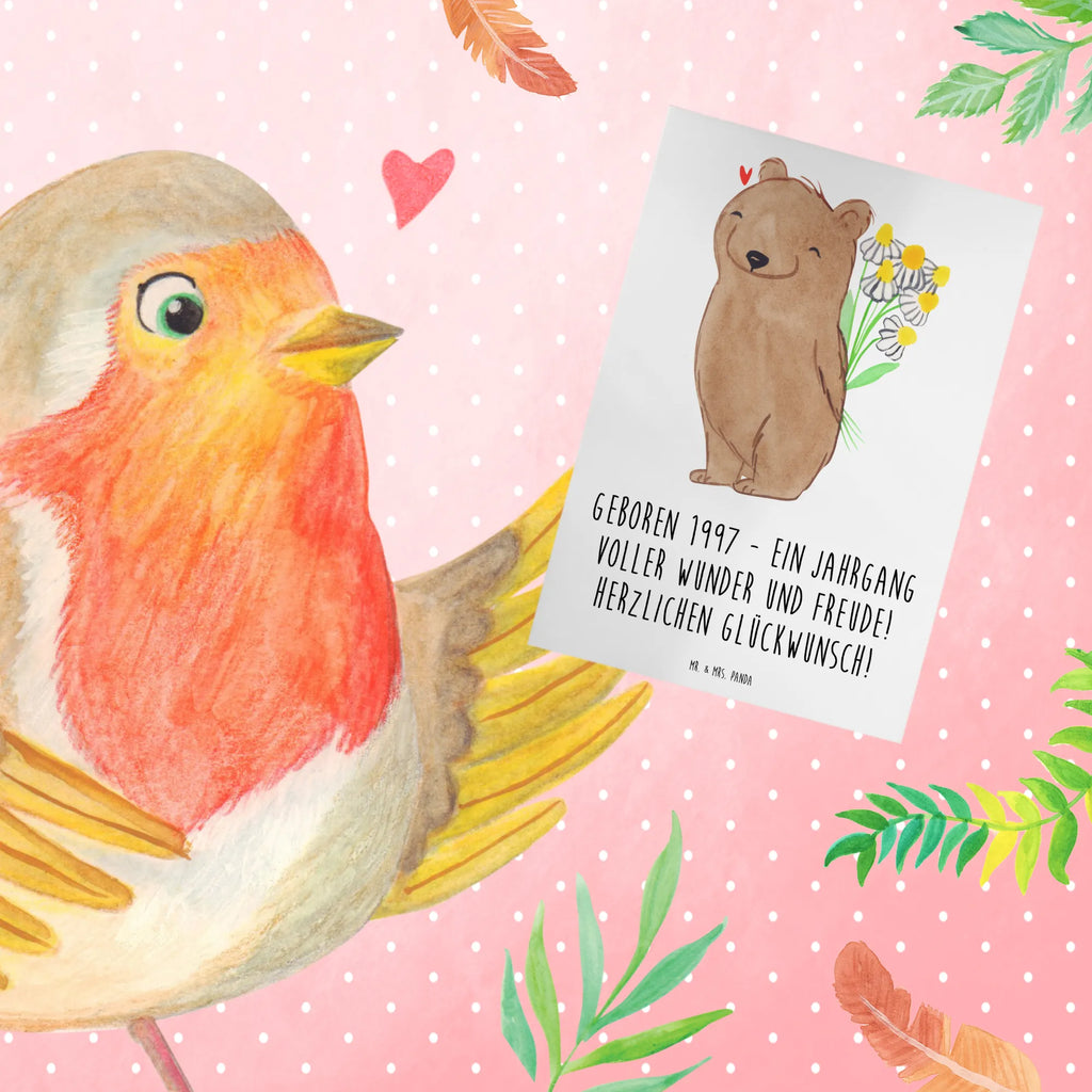 Greetings card Geboren 1997 - Ein Jahrgang voller Wunder und Freude! Herzlichen Glückwunsch! Ansichtskarten, Geburtstagskarte, Hochzeitskarte, Klappkarte, Karte, Glückwunschkarte, Einladungskarte, Grußkarte, Geburtstag, Geburtstagsgeschenk, Geschenk