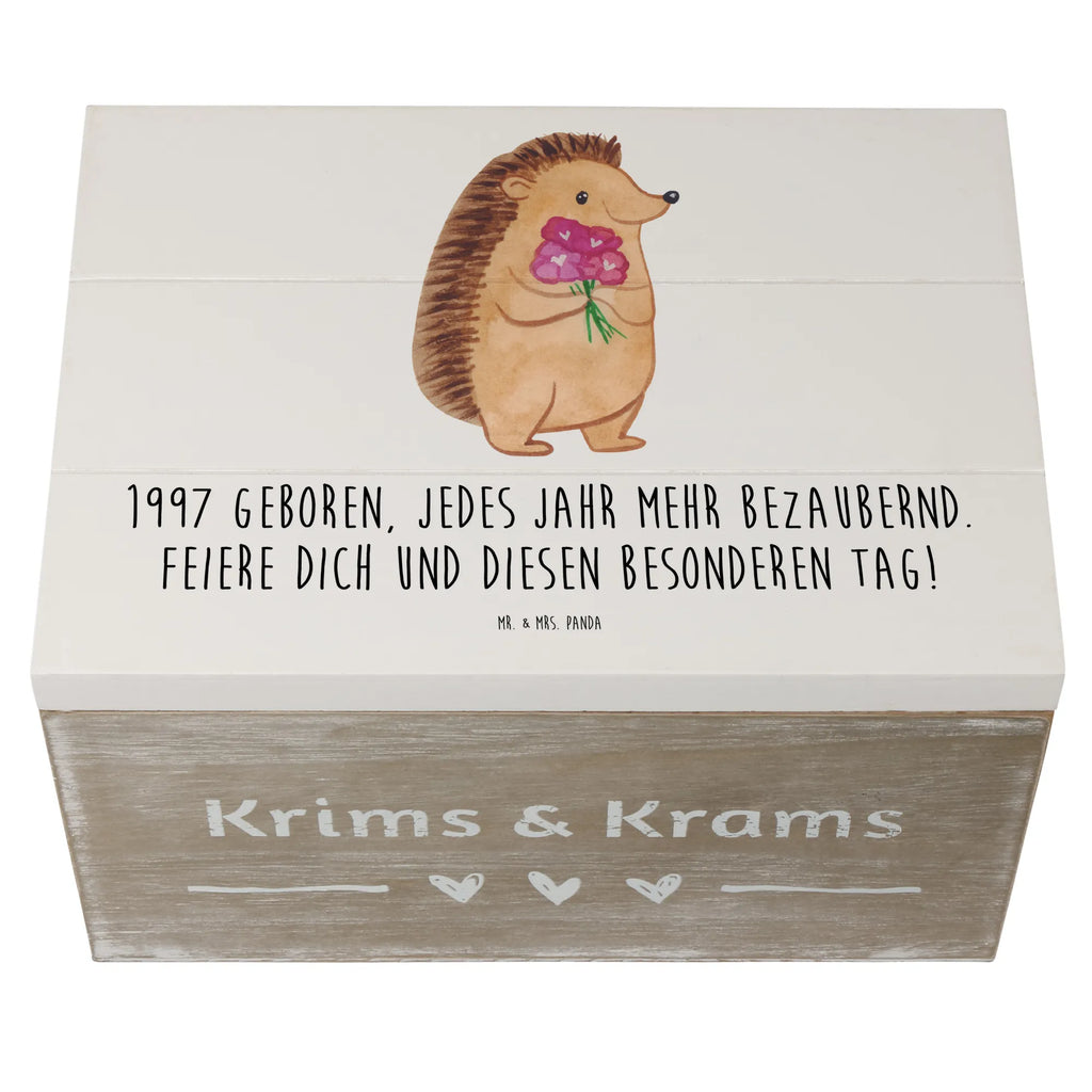 Holzkiste 1997 Geburtstag Charmant Aufbewahrungsbox, XXL, Dekokiste, Erinnerungskiste, Schatulle, Geschenkdose, Holzkiste, Kiste, Truhe, Erinnerungsbox, Schatzkiste, Geschenkbox, Geburtstag, Geburtstagsgeschenk, Geschenk