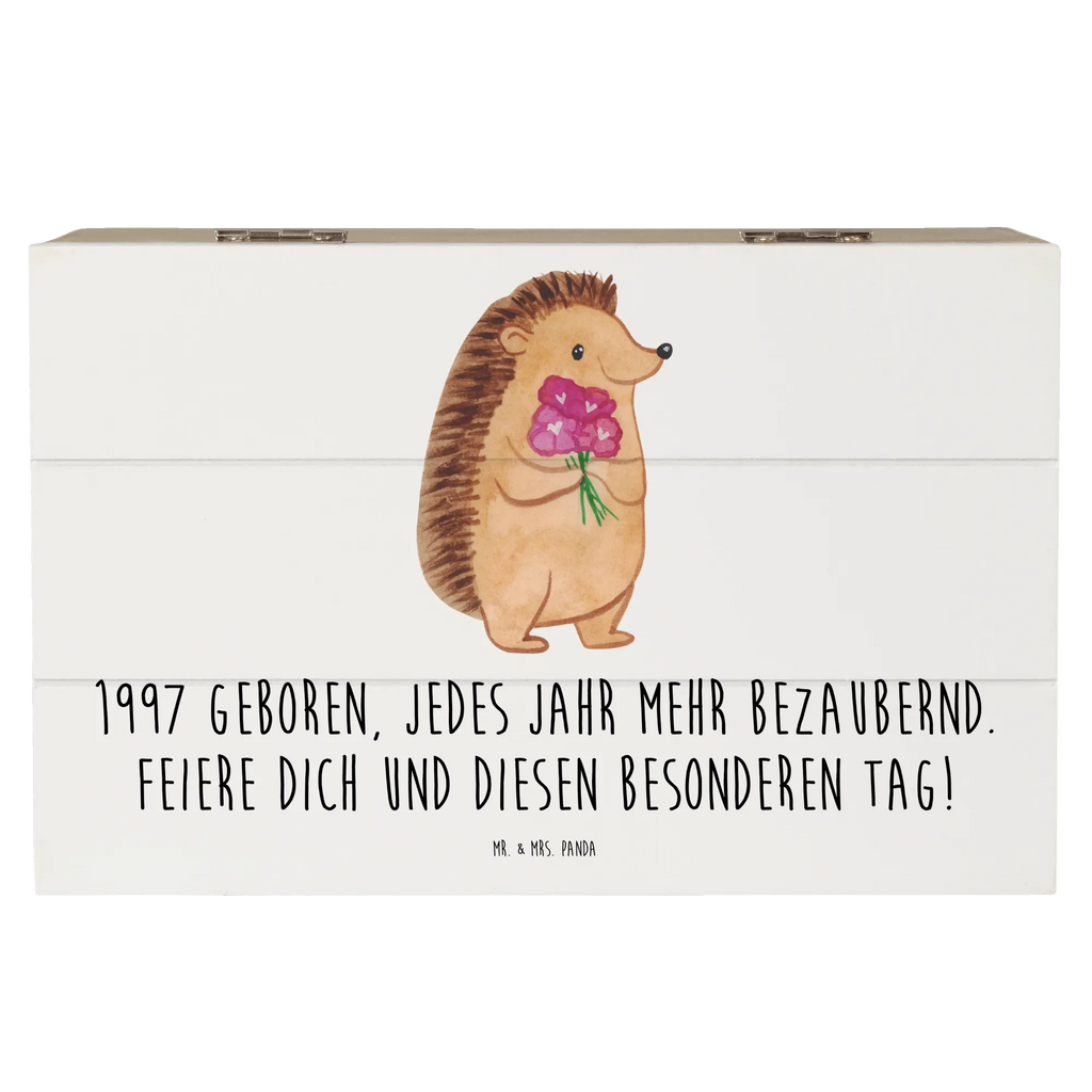 Holzkiste 1997 Geburtstag Charmant Aufbewahrungsbox, XXL, Dekokiste, Erinnerungskiste, Schatulle, Geschenkdose, Holzkiste, Kiste, Truhe, Erinnerungsbox, Schatzkiste, Geschenkbox, Geburtstag, Geburtstagsgeschenk, Geschenk