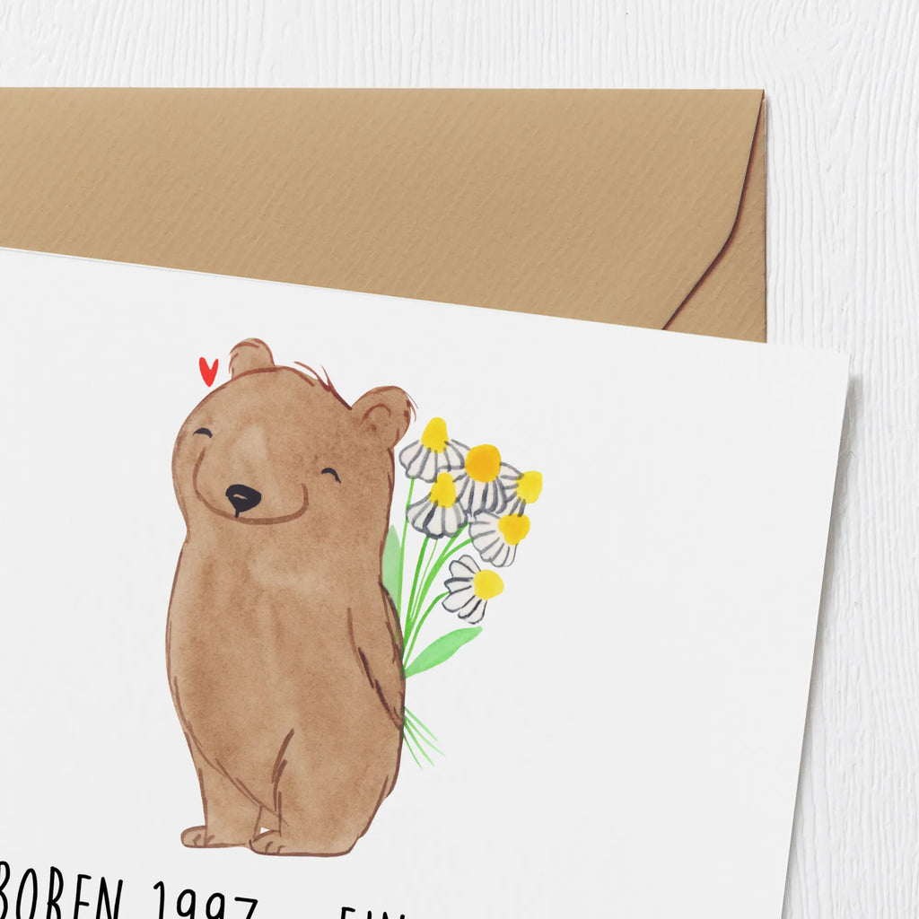 Deluxe Card Geboren 1997 - Ein Jahrgang voller Wunder und Freude! Herzlichen Glückwunsch! Karte, Grußkarte, Klappkarte, Einladungskarte, Glückwunschkarte, Hochzeitskarte, Geburtstagskarte, Hochwertige Grußkarte, Hochwertige Klappkarte, Geburtstag, Geburtstagsgeschenk, Geschenk