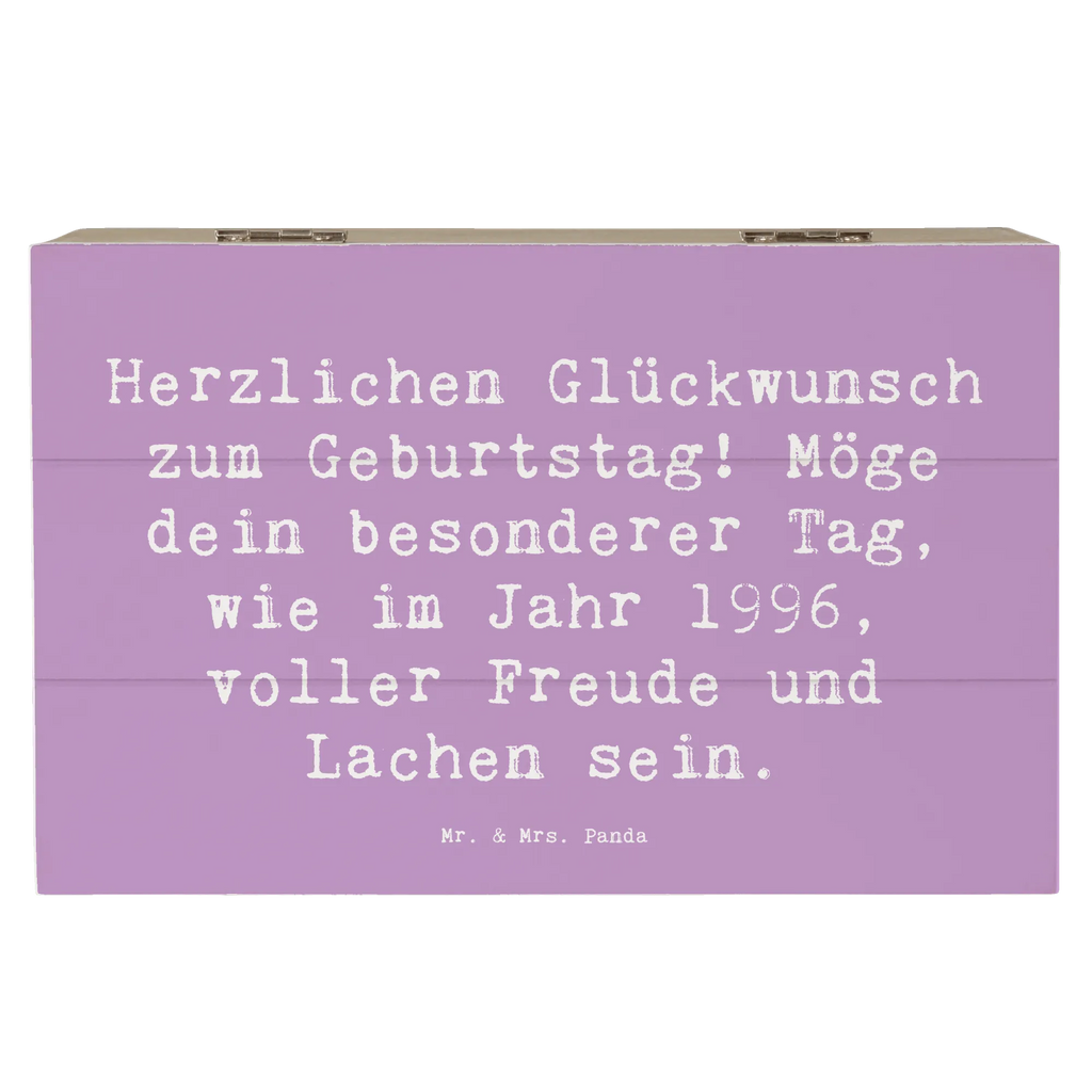 Holzkiste Spruch 1996 Geburtstag Freude Dekokiste, Geschenkbox, Truhe, Schatulle, Holzkiste, Erinnerungsbox, Erinnerungskiste, Aufbewahrungsbox, Kiste, Geschenkdose, Schatzkiste, XXL, Geburtstag, Geburtstagsgeschenk, Geschenk