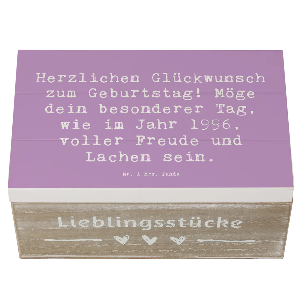 Holzkiste Spruch 1996 Geburtstag Freude Dekokiste, Geschenkbox, Truhe, Schatulle, Holzkiste, Erinnerungsbox, Erinnerungskiste, Aufbewahrungsbox, Kiste, Geschenkdose, Schatzkiste, XXL, Geburtstag, Geburtstagsgeschenk, Geschenk