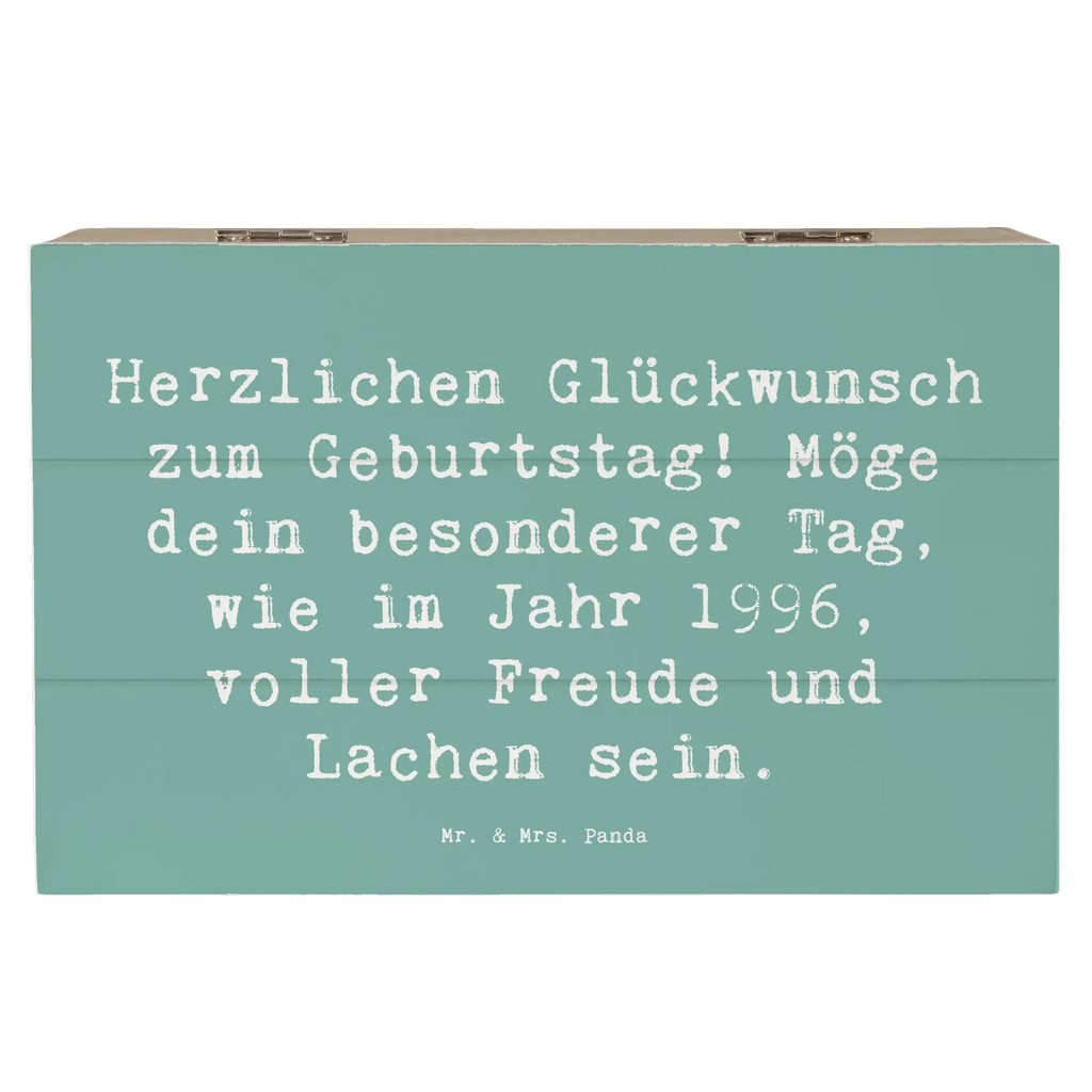 Holzkiste Spruch 1996 Geburtstag Freude Dekokiste, Geschenkbox, Truhe, Schatulle, Holzkiste, Erinnerungsbox, Erinnerungskiste, Aufbewahrungsbox, Kiste, Geschenkdose, Schatzkiste, XXL, Geburtstag, Geburtstagsgeschenk, Geschenk