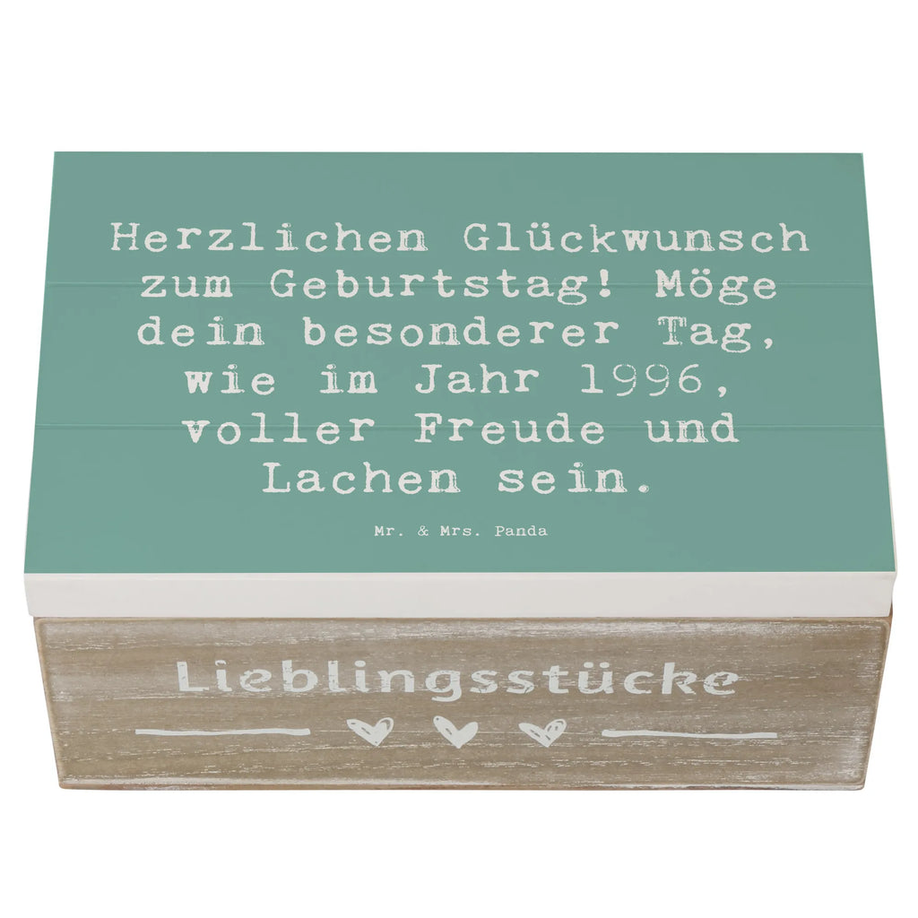 Holzkiste Spruch 1996 Geburtstag Freude Dekokiste, Geschenkbox, Truhe, Schatulle, Holzkiste, Erinnerungsbox, Erinnerungskiste, Aufbewahrungsbox, Kiste, Geschenkdose, Schatzkiste, XXL, Geburtstag, Geburtstagsgeschenk, Geschenk