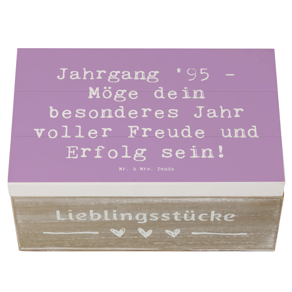 Wooden chest Saying Jahrgang '95 - Möge dein besonderes Jahr voller Freude und Erfolg sein! Dekokiste, Aufbewahrungsbox, Erinnerungsbox, Geschenkbox, Kiste, XXL, Truhe, Geschenkdose, Schatulle, Schatzkiste, Erinnerungskiste, Holzkiste, Geburtstag, Geburtstagsgeschenk, Geschenk