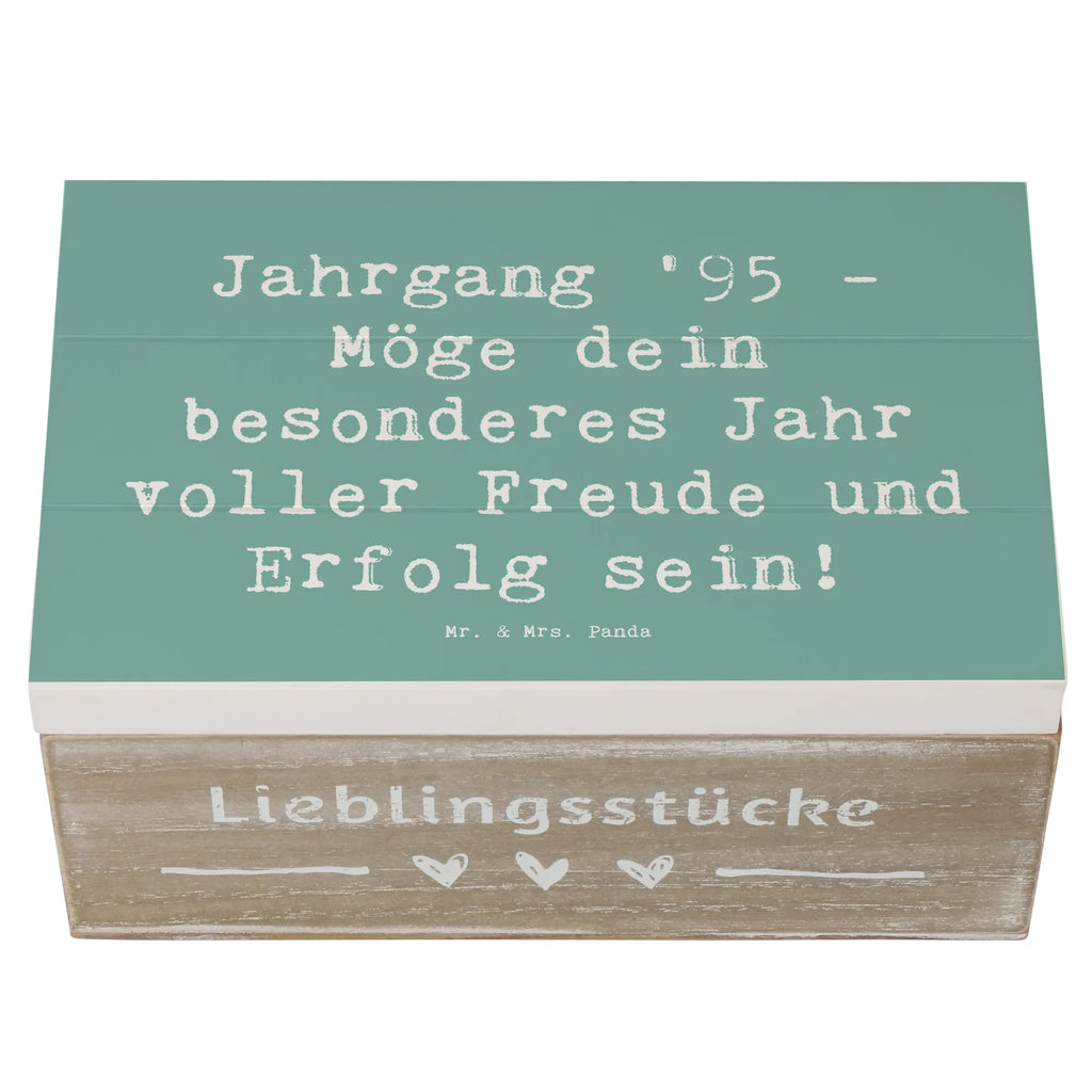 Wooden chest Saying Jahrgang '95 - Möge dein besonderes Jahr voller Freude und Erfolg sein! Dekokiste, Aufbewahrungsbox, Erinnerungsbox, Geschenkbox, Kiste, XXL, Truhe, Geschenkdose, Schatulle, Schatzkiste, Erinnerungskiste, Holzkiste, Geburtstag, Geburtstagsgeschenk, Geschenk