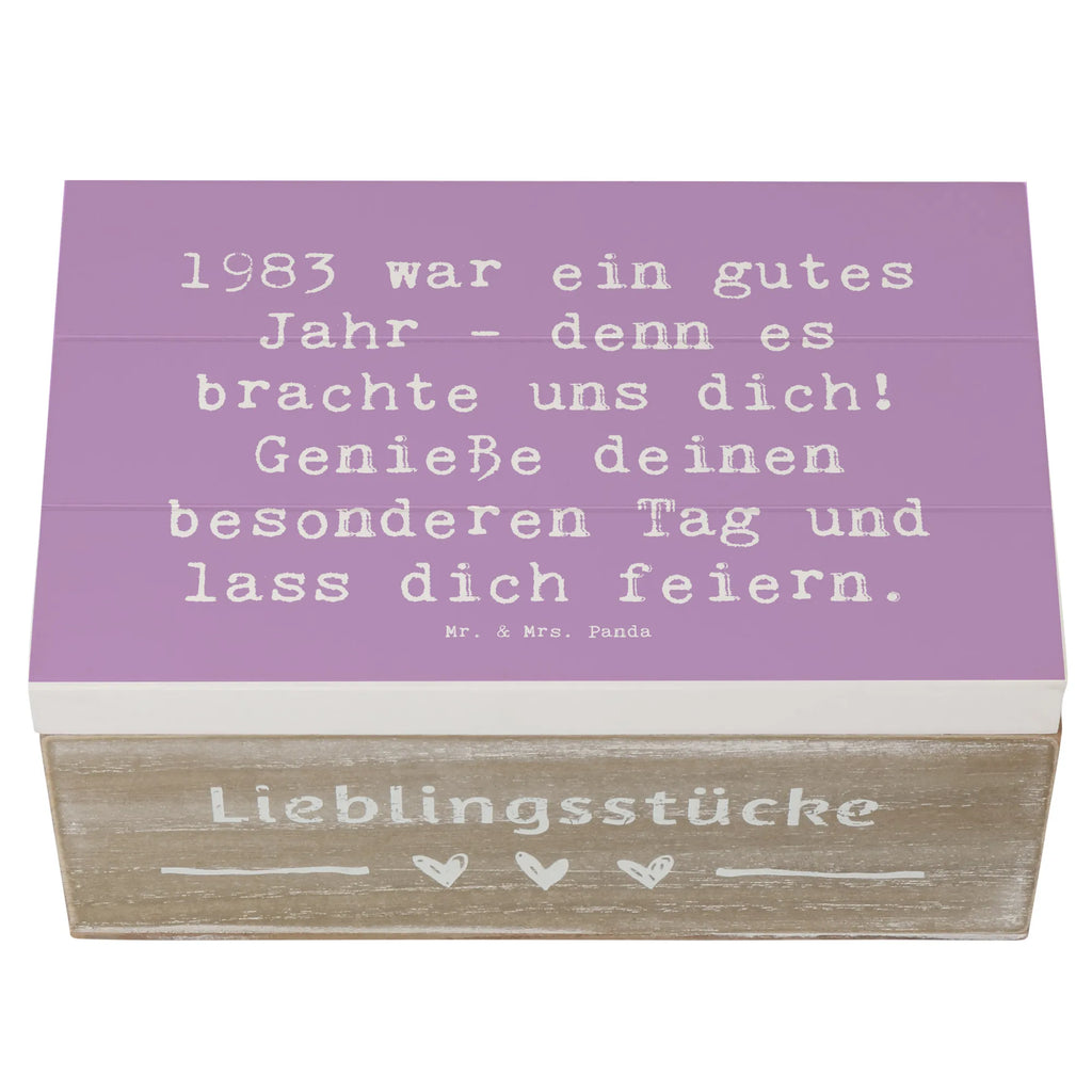 Holzkiste Spruch 1983 Geburtstag XXL, Holzkiste, Aufbewahrungsbox, Erinnerungsbox, Geschenkdose, Geschenkbox, Erinnerungskiste, Kiste, Schatzkiste, Dekokiste, Truhe, Schatulle, Geburtstag, Geburtstagsgeschenk, Geschenk