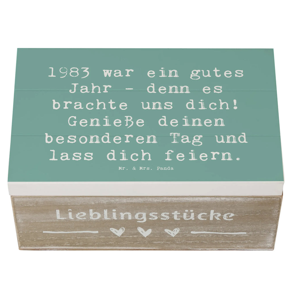 Holzkiste Spruch 1983 Geburtstag XXL, Holzkiste, Aufbewahrungsbox, Erinnerungsbox, Geschenkdose, Geschenkbox, Erinnerungskiste, Kiste, Schatzkiste, Dekokiste, Truhe, Schatulle, Geburtstag, Geburtstagsgeschenk, Geschenk