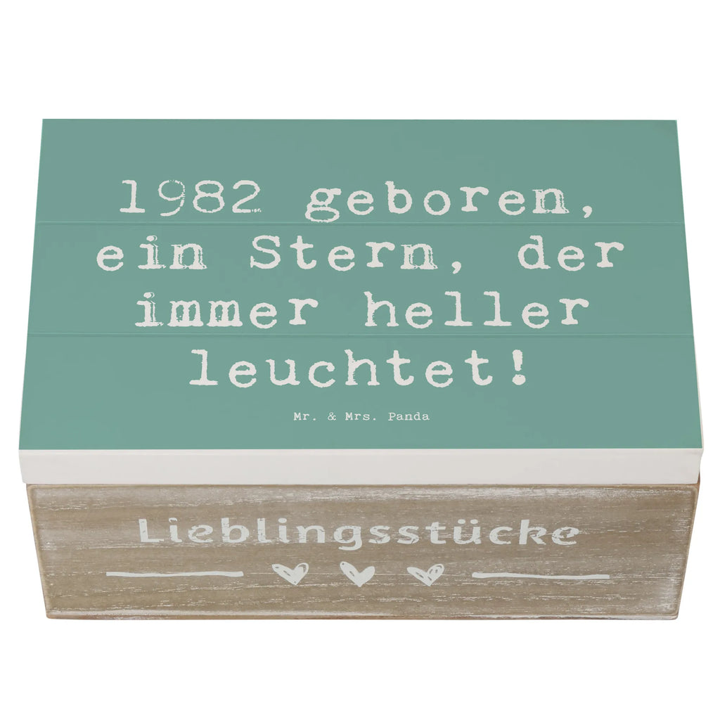 Holzkiste Spruch 1982 Geburtstag Stern Dekokiste, Erinnerungskiste, Schatzkiste, XXL, Truhe, Schatulle, Holzkiste, Kiste, Geschenkdose, Geschenkbox, Erinnerungsbox, Aufbewahrungsbox, Geburtstag, Geburtstagsgeschenk, Geschenk
