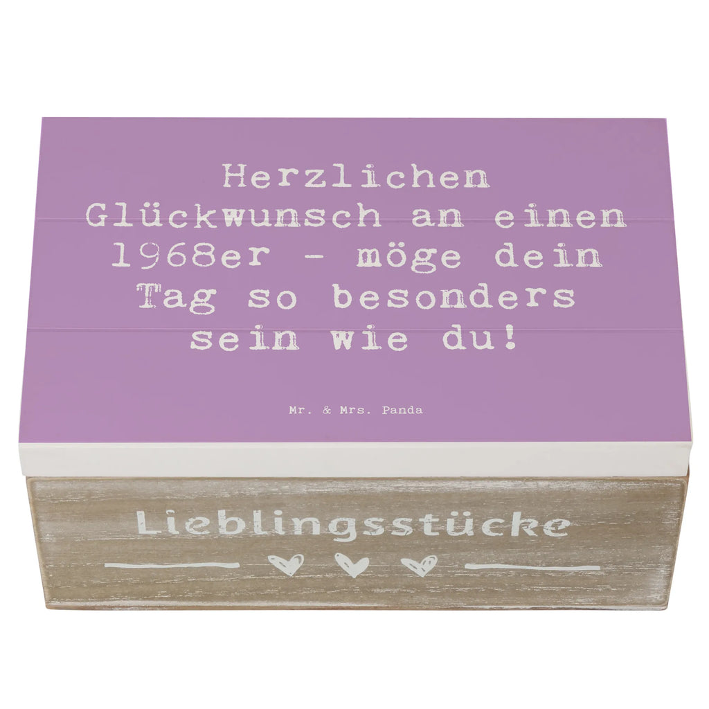 Wooden chest Saying Herzlichen Glückwunsch an einen 1968er - möge dein Tag so besonders sein wie du! Schatzkiste, Geschenkbox, Dekokiste, Schatulle, Erinnerungsbox, Aufbewahrungsbox, Holzkiste, Erinnerungskiste, Truhe, Geschenkdose, XXL, Kiste, Geburtstag, Geburtstagsgeschenk, Geschenk