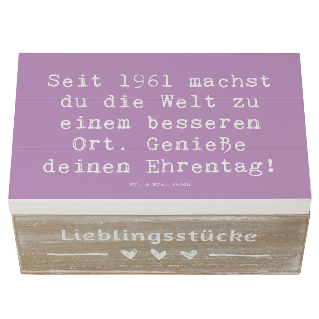 Holzkiste Spruch 1961 Geburtstag Freuden Aufbewahrungsbox, Dekokiste, Holzkiste, Geschenkdose, Truhe, Geschenkbox, Erinnerungskiste, Schatulle, Kiste, Erinnerungsbox, XXL, Schatzkiste, Geburtstag, Geburtstagsgeschenk, Geschenk