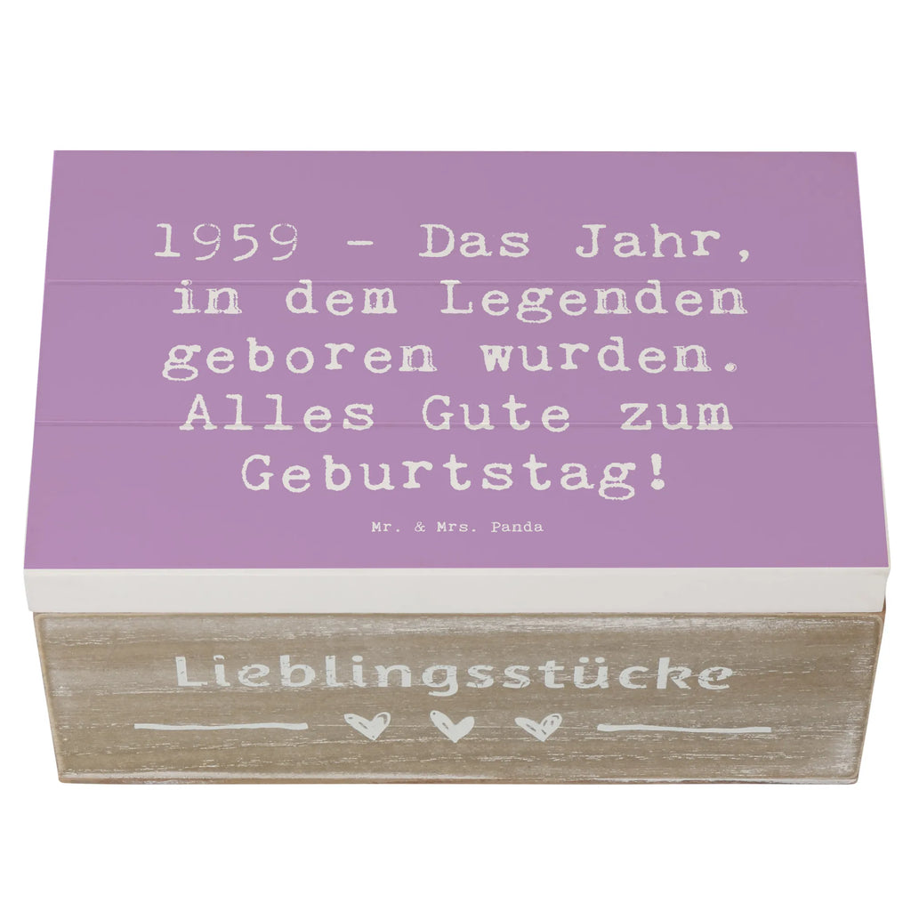 Wooden chest Saying 1959 - Das Jahr, in dem Legenden geboren wurden. Alles Gute zum Geburtstag! Erinnerungskiste, Holzkiste, Truhe, XXL, Schatulle, Geschenkdose, Kiste, Erinnerungsbox, Schatzkiste, Geschenkbox, Dekokiste, Aufbewahrungsbox, Geburtstag, Geburtstagsgeschenk, Geschenk