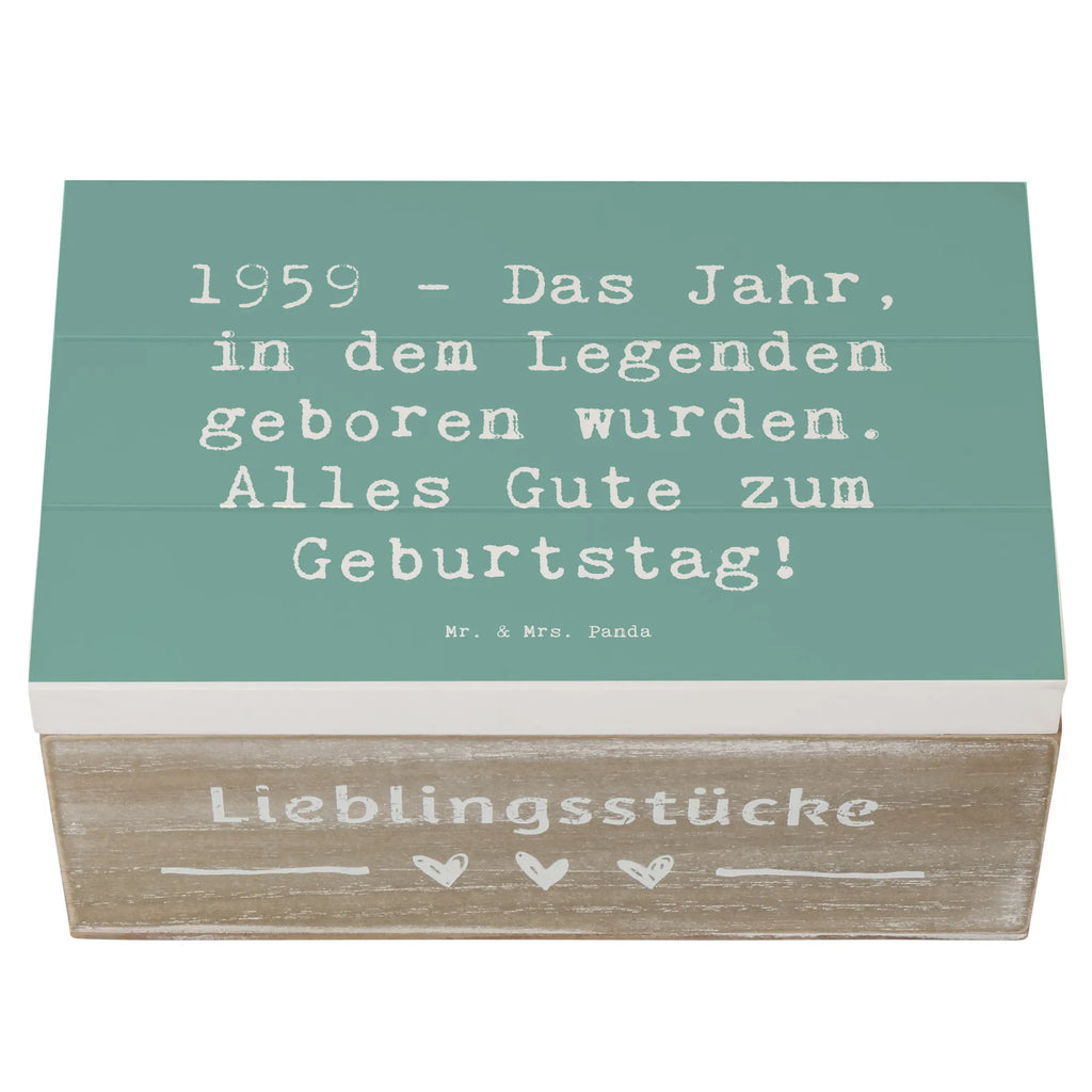 Wooden chest Saying 1959 - Das Jahr, in dem Legenden geboren wurden. Alles Gute zum Geburtstag! Erinnerungskiste, Holzkiste, Truhe, XXL, Schatulle, Geschenkdose, Kiste, Erinnerungsbox, Schatzkiste, Geschenkbox, Dekokiste, Aufbewahrungsbox, Geburtstag, Geburtstagsgeschenk, Geschenk
