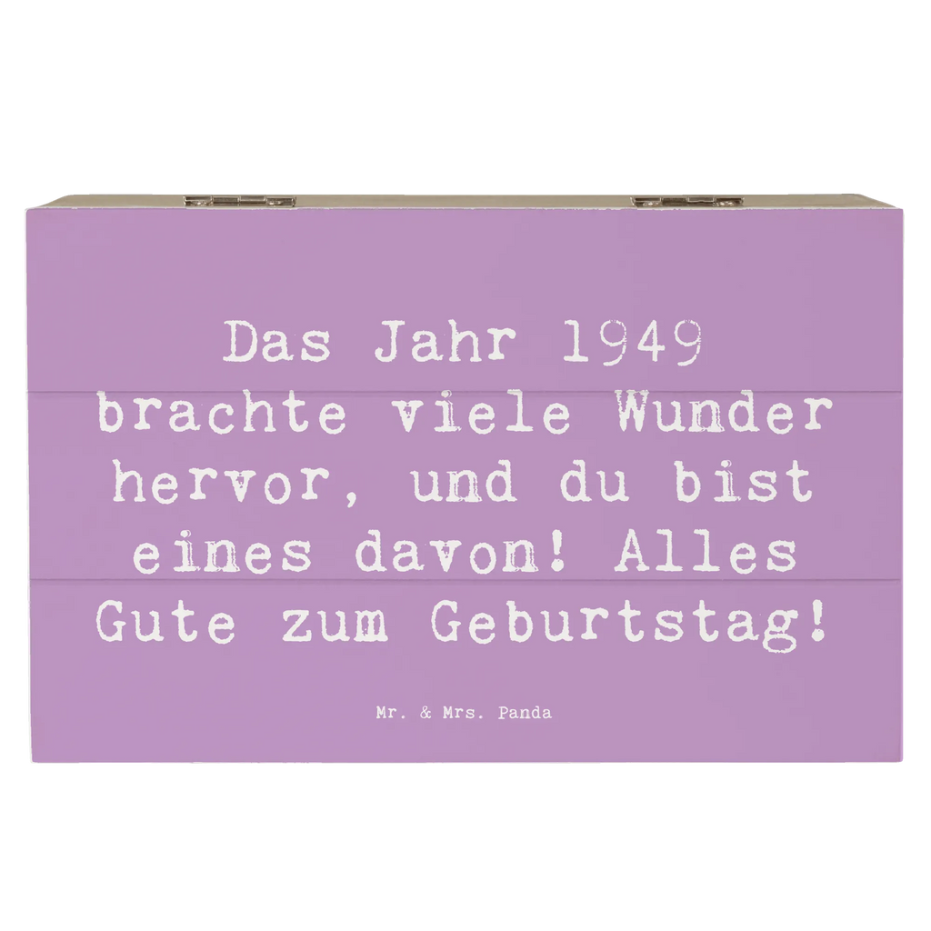Wooden chest Saying Das Jahr 1949 brachte viele Wunder hervor, und du bist eines davon! Alles Gute zum Geburtstag! Dekokiste, Aufbewahrungsbox, Kiste, Geschenkdose, Schatulle, Truhe, Erinnerungskiste, Holzkiste, Schatzkiste, Erinnerungsbox, Geschenkbox, XXL, Geburtstag, Geburtstagsgeschenk, Geschenk
