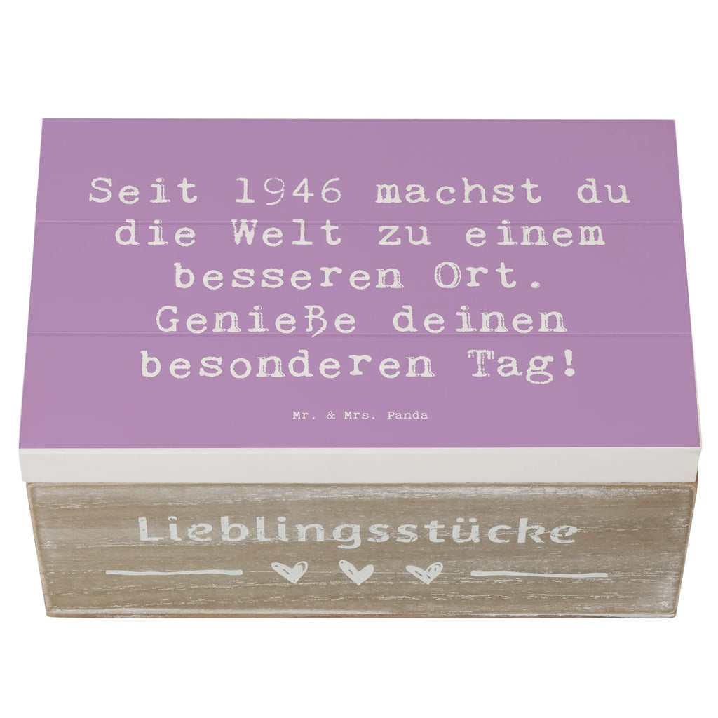Holzkiste Spruch 1946 Geburtstag Schatzkiste, Geschenkbox, Holzkiste, Truhe, Dekokiste, Erinnerungskiste, Aufbewahrungsbox, Erinnerungsbox, Geschenkdose, Schatulle, XXL, Kiste, Geburtstag, Geburtstagsgeschenk, Geschenk