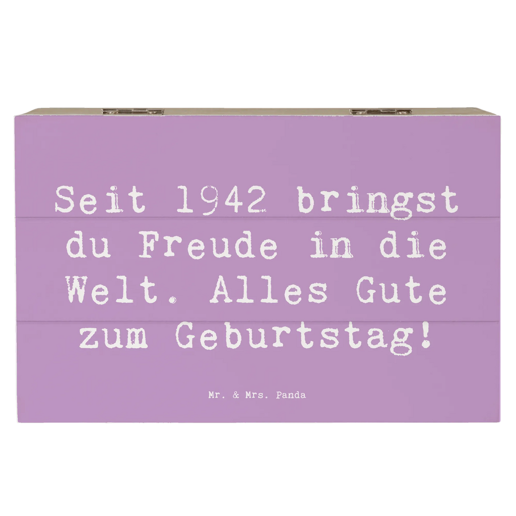 Holzkiste Spruch 1942 Geburtstag Freude Geschenkbox, Schatulle, XXL, Aufbewahrungsbox, Erinnerungskiste, Geschenkdose, Dekokiste, Holzkiste, Kiste, Erinnerungsbox, Schatzkiste, Truhe, Geburtstag, Geburtstagsgeschenk, Geschenk