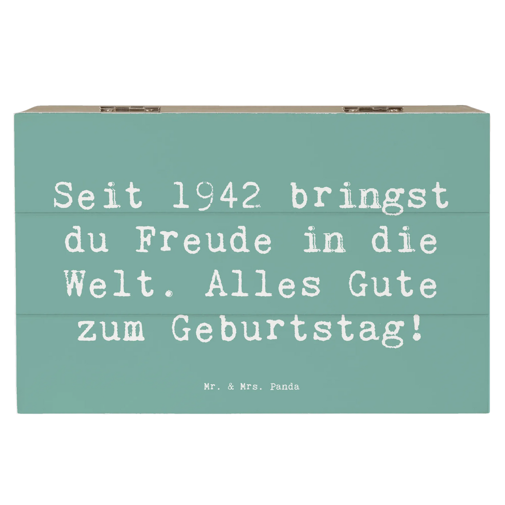 Holzkiste Spruch 1942 Geburtstag Freude Geschenkbox, Schatulle, XXL, Aufbewahrungsbox, Erinnerungskiste, Geschenkdose, Dekokiste, Holzkiste, Kiste, Erinnerungsbox, Schatzkiste, Truhe, Geburtstag, Geburtstagsgeschenk, Geschenk